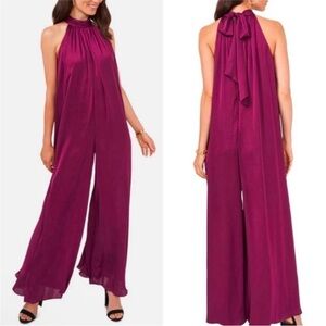 MSK Magenta Halter Jumpsuit